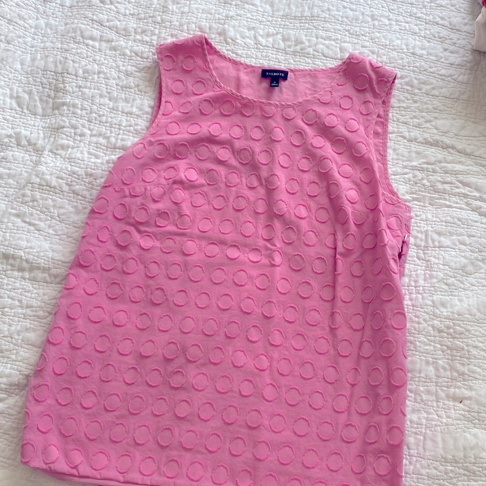 Talbots textured sleeveless top